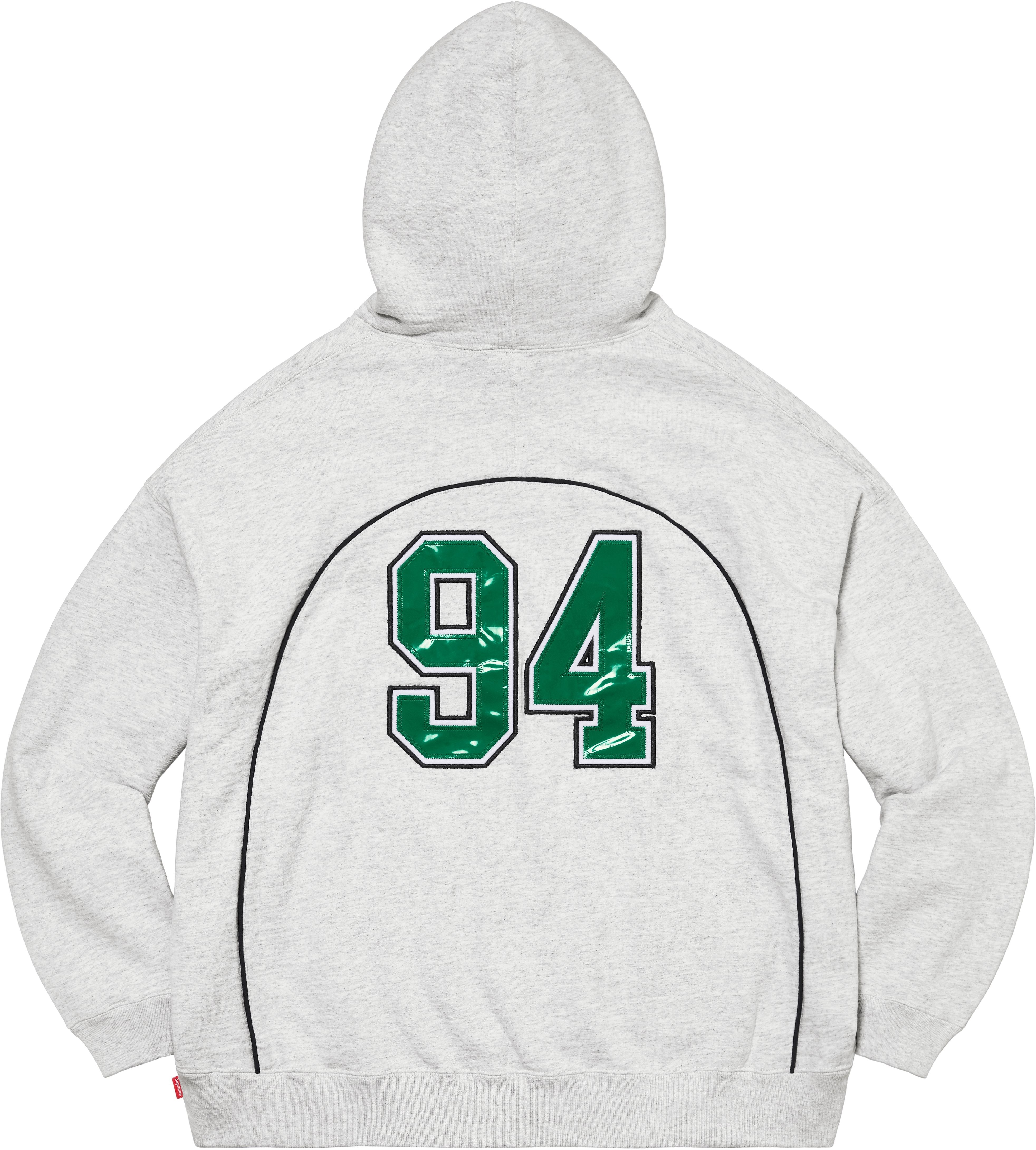 Boxy Piping Arc Hooded Sweatshirt view 15